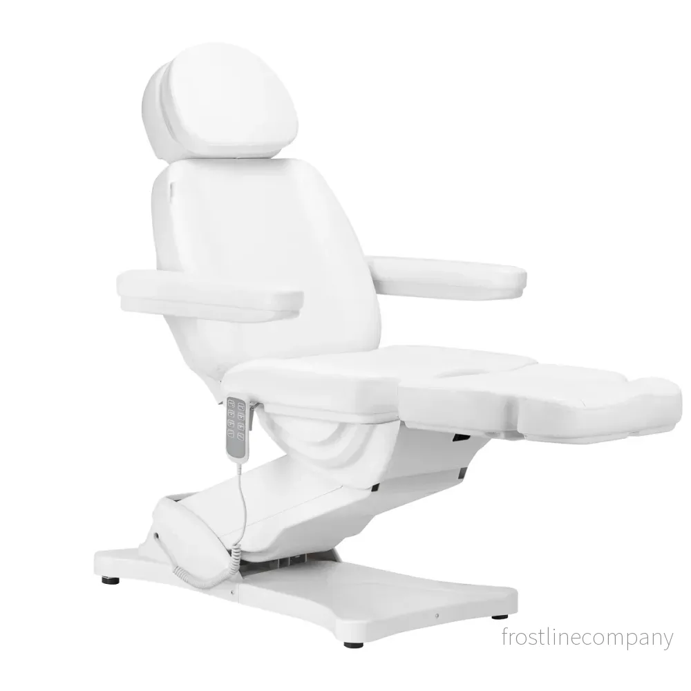 Elektrisk behandlingsstol Sillon Classic 4 motorer med tilt - Vit - Bild 3