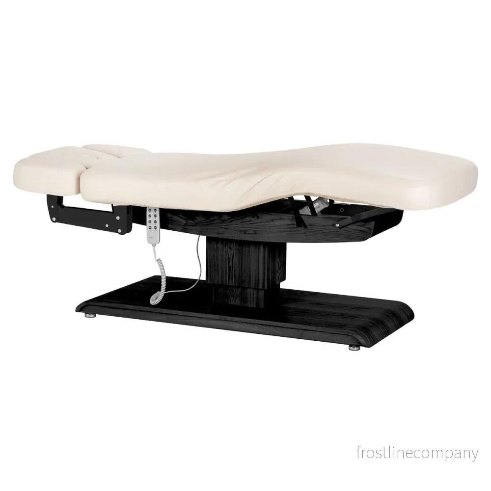 Massagebänk elektrisk Sillon Relax Crème-Svart - Bild 3