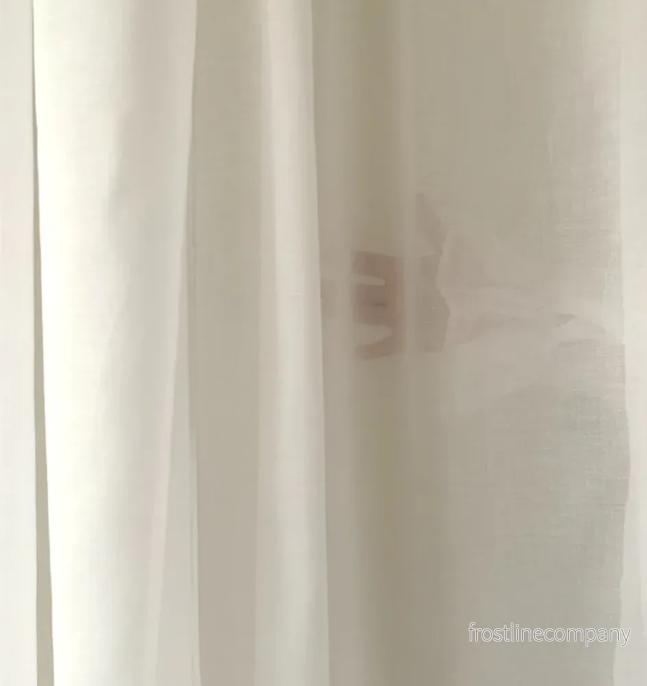 Drape 01 / Custom Made Sheer Curtain / White Drape 01 / Custom Made Sheer Curtain / White