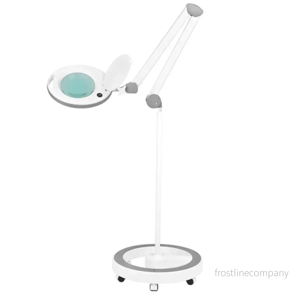 Förstoringslampa LED Elegante 6014 Vit 5D på fot Förstoringslampa LED Elegante 6014 Vit 5D på fot