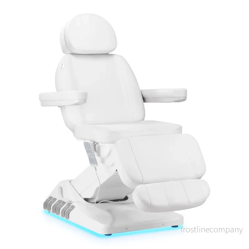 Elektrisk behandlingsstol Sillon Luxury 3 motorer Vit – Fotpedal