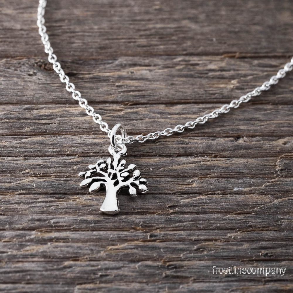 Silverhalsband Livets träd Silverhalsband Livets träd