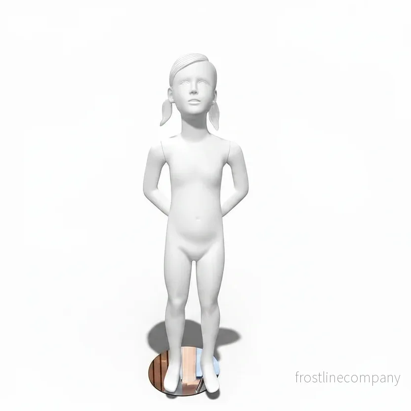 Barnmannekäng för flickor 7–8 år. Skulpterat hår - Bild 2