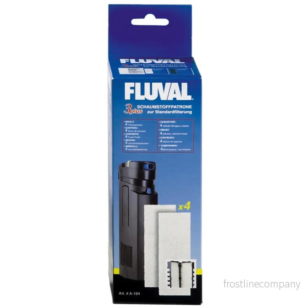 Filtermatta Fluval 3 Plus A184 – Originalfilter i 4-pack för mekanisk och biologisk filtrering Filtermatta Fluval 3 Plus A184 – Originalfilter i 4-pack för mekanisk och biologisk filtrering
