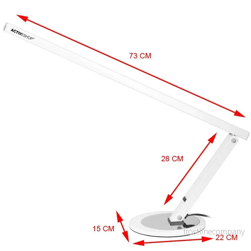Slim LED-bordslampa 8.4W för naglar & salong - Vit - Bild 3