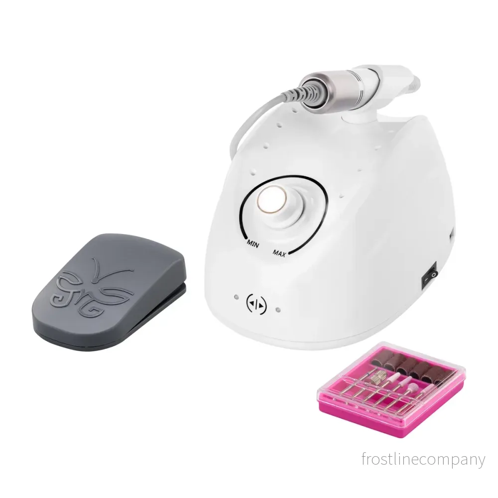 EXO Power Max 60W Nagelfräs – Svart, Inkl. Fräsar EXO Power Max 60W Nagelfräs – Svart, Inkl. Fräsar