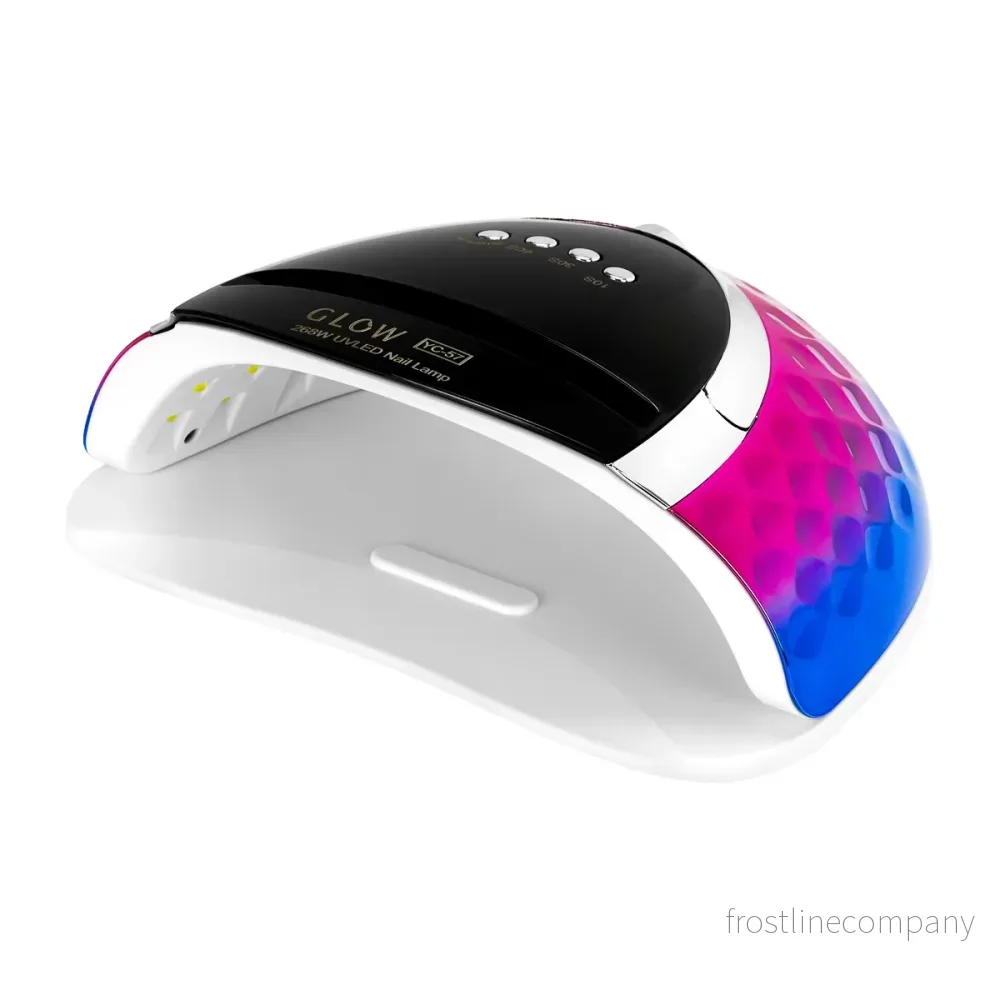 Glow YC57 UV LED Nagellampa 268W - Rosa/Blå - Bild 2