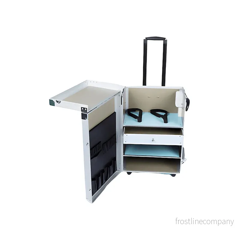 Fotvårdsväska PodoMobile Maxi Grey Blue med Trolley - Bild 2