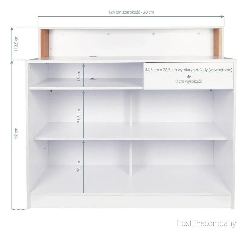Receptionsdisk Gabbiano Pearl Vit - Bild 3