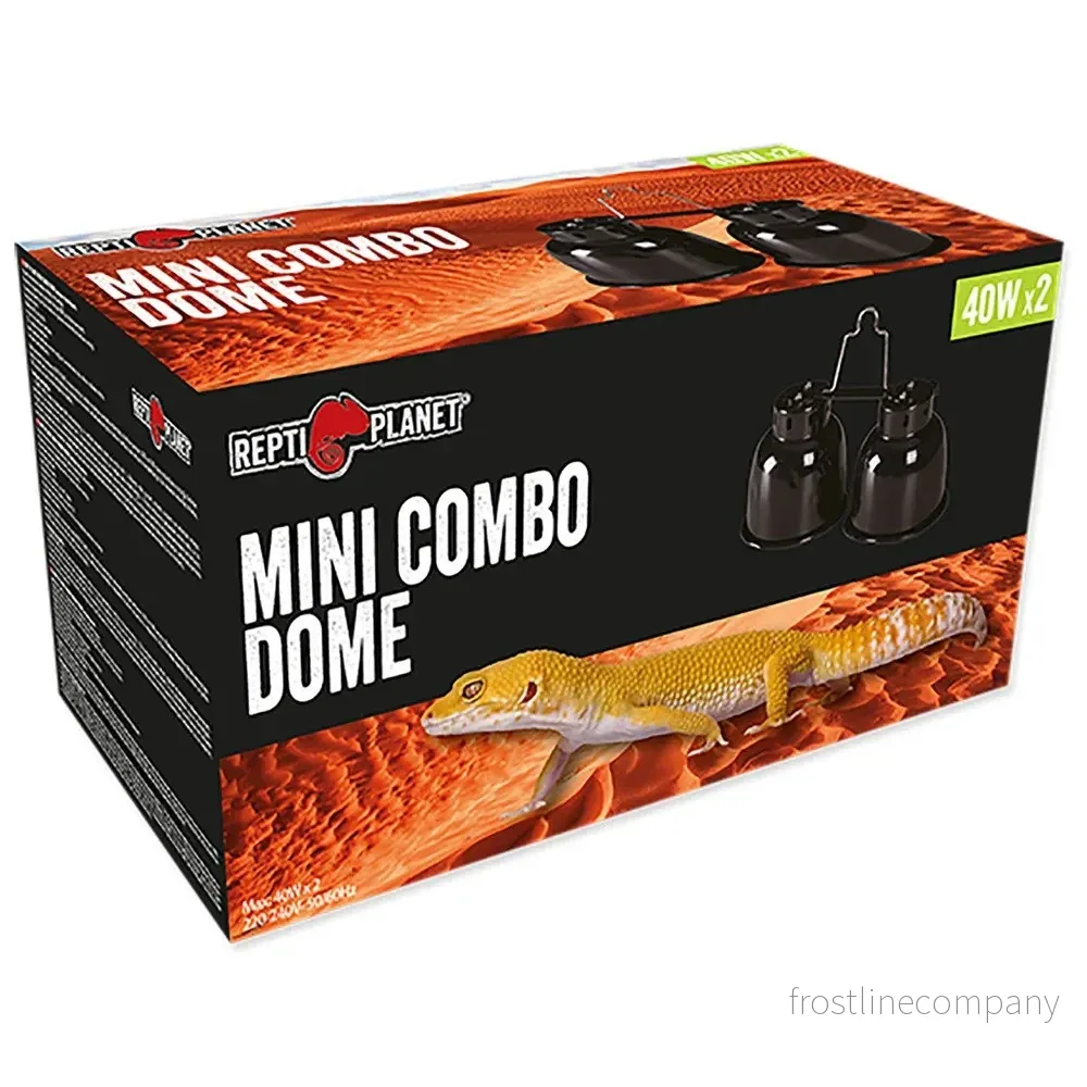 ReptiPlanet Mini Combo Dome 2×40W – Dubbel lamphållare med reflektorer ReptiPlanet Mini Combo Dome 2×40W – Dubbel lamphållare med reflektorer