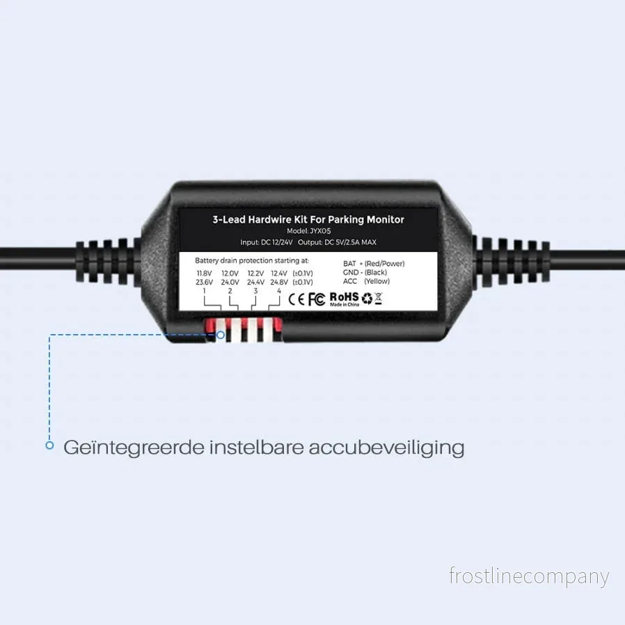 Nanocam NH03 hardwire kit USB-C 3-wire - Bild 3