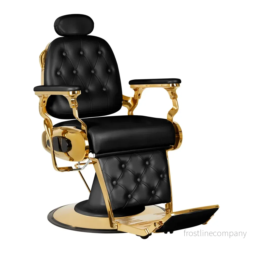Barberstol Gabbiano Francesco – Guld/Svart Barberstol Gabbiano Francesco – Guld/Svart