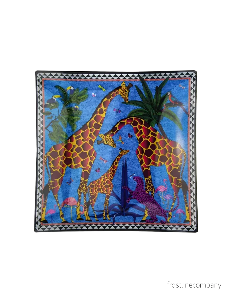 Glasfat Ortigia Giraffe 11 x 11 cm blå Glasfat Ortigia Giraffe 11 x 11 cm blå