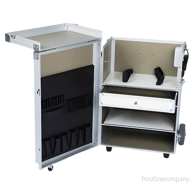 Fotvårdsväska PodoMobile Maxi Pearl White med Trolley - Bild 2