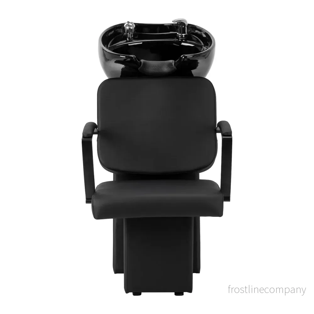 Schamponeringsstol Hair System Edge Noir Svart - Bild 2