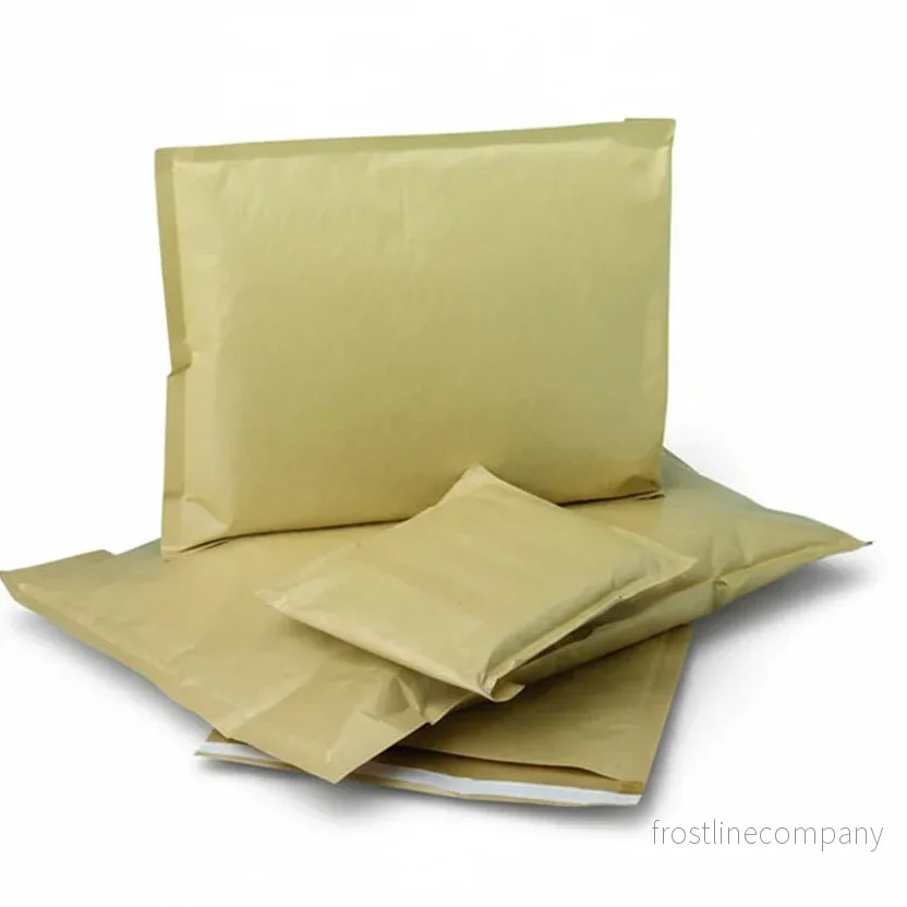 A4-kuvert med bubbelplast, brun kraft, förpackning om 100 st, 27 x 36 cm