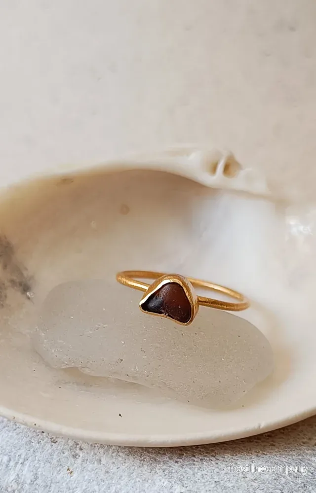 Ring strandglas nr 42 - size 18 - Bild 2