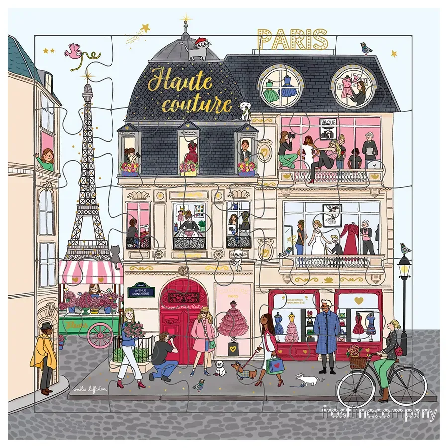Pusselkort Mode Paris Cartes d’Art