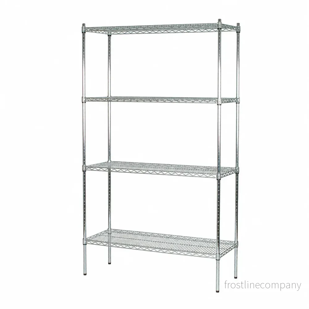Hylla - TUBO (B 122 x D 46 x H 220 cm.) - Krom