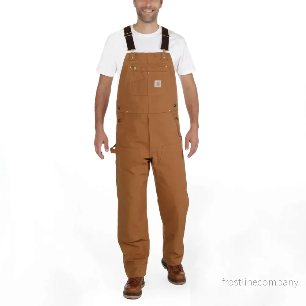 Carhartt Bib Overall Hängselbyxa Brun - Bild 3