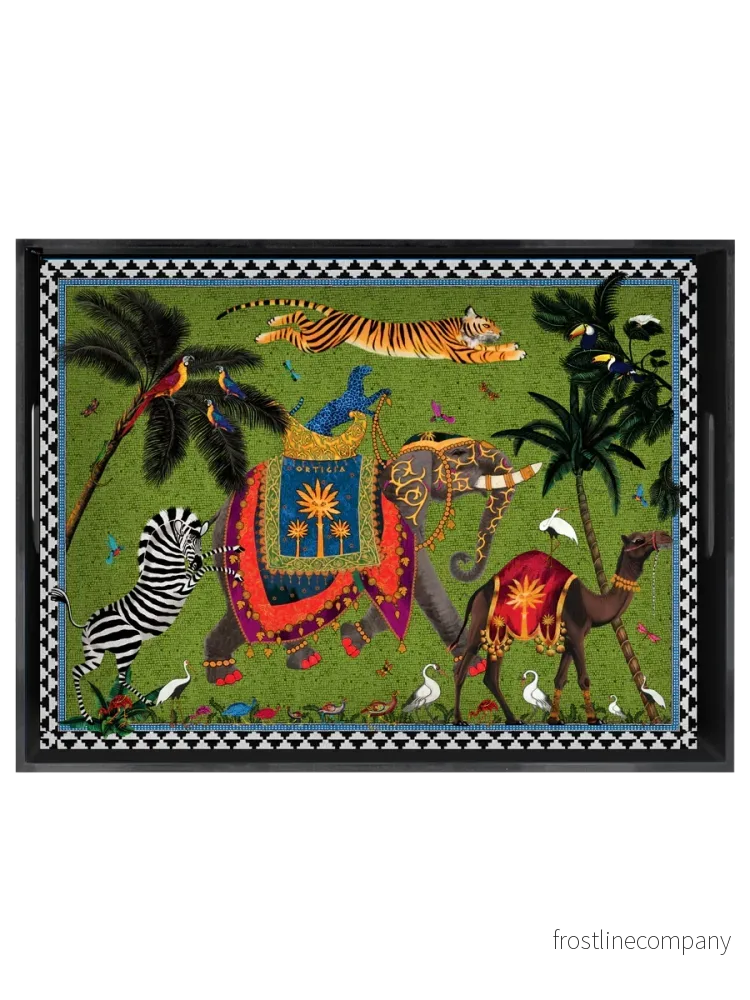 Ortigia Sicilia bricka Flying tiger green