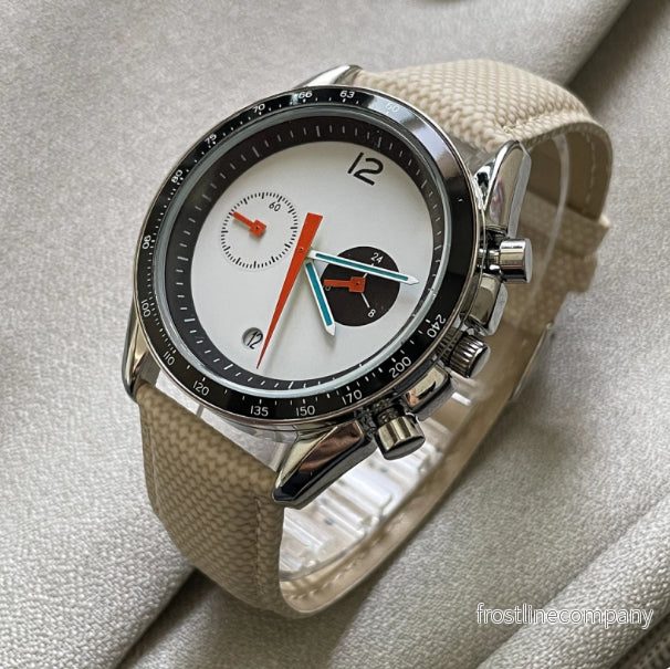 Sportig Kronograf Klocka Herr 32mm Stål - K0112 - Bild 2