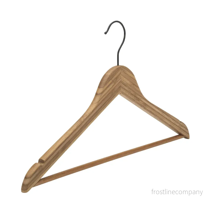 Bambus bøjle, vinklad, med stång och hake, natur, svart krok, 43 cm. Förp. med 10 st. Styckpris Bambus bøjle, vinklad, med stång och hake, natur, svart krok, 43 cm. Förp. med 10 st. Styckpris