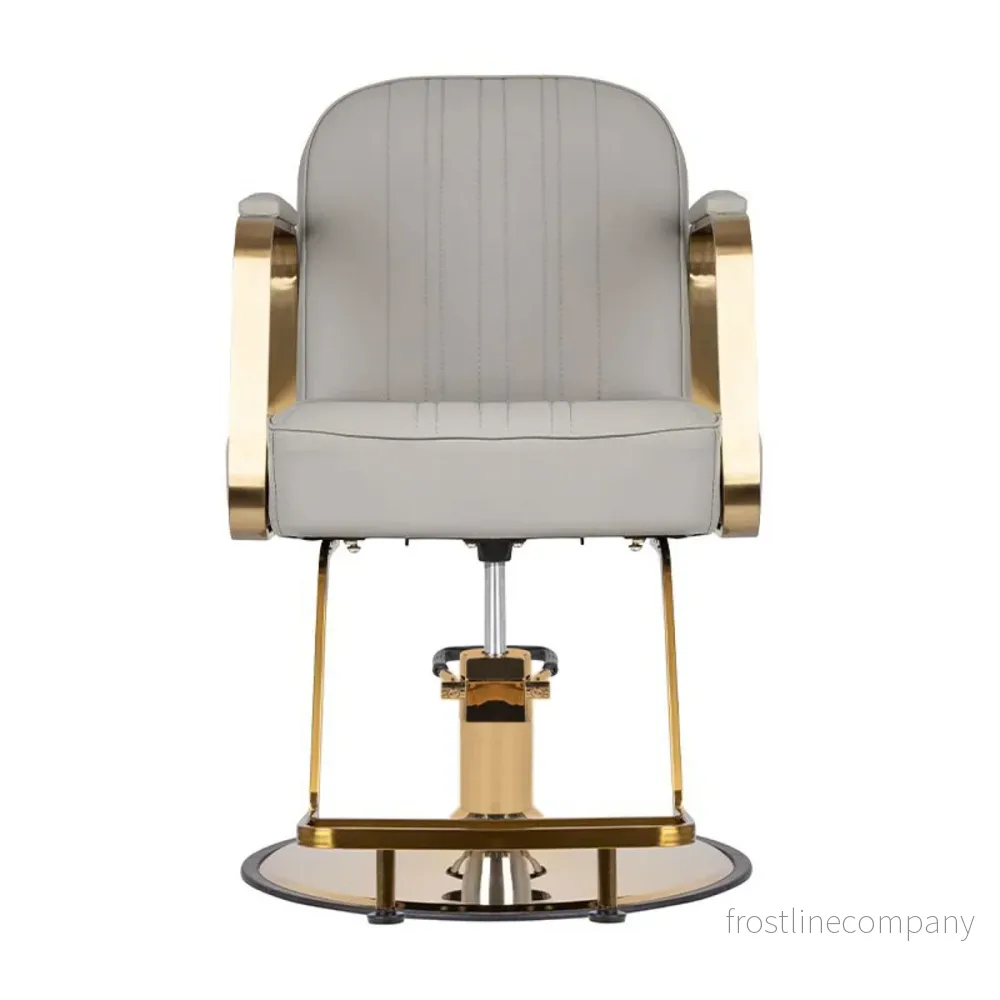 Frisörstol Gabbiano Acri - Guld/Beige - Bild 2