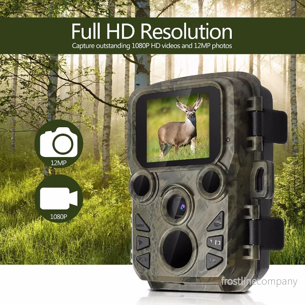 Åtelkamera 12MP 1080P Full HD – Viltkamera Mörkerseende Åtelkamera 12MP 1080P Full HD – Viltkamera Mörkerseende
