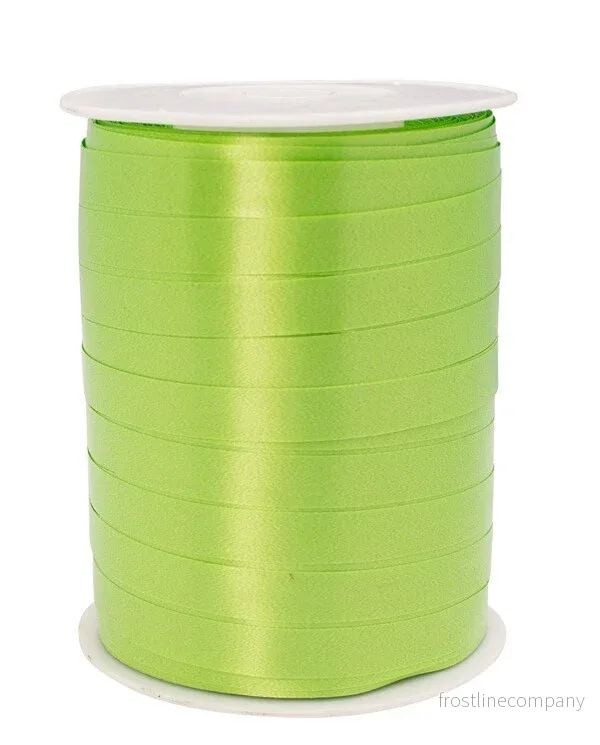 Presentband, 10 mm, rulle om 250 m, limegrön