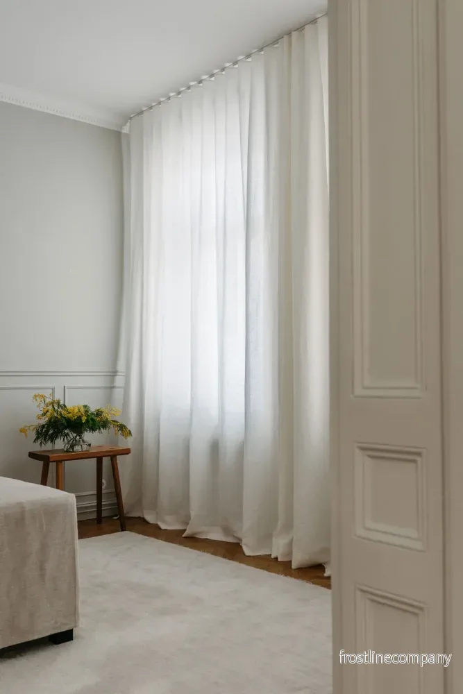 Linen Curtain White