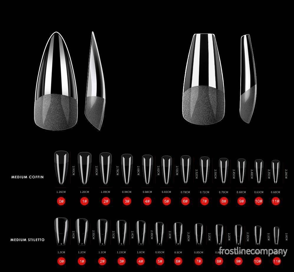 Gelé Nageltippar - Press-on Soft Gel Nail Tips - Bild 3