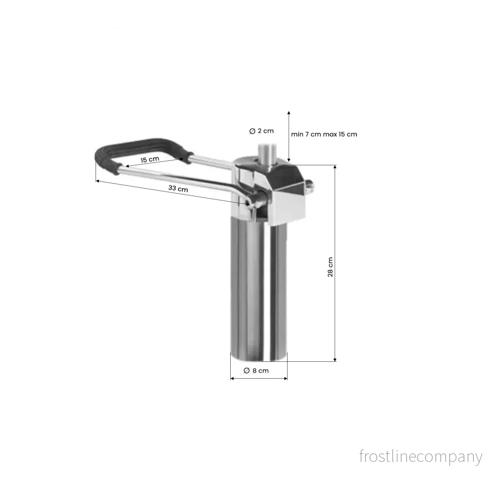 Hydraulpump Frisörstol Gabbiano D-04 Krom - Bild 2