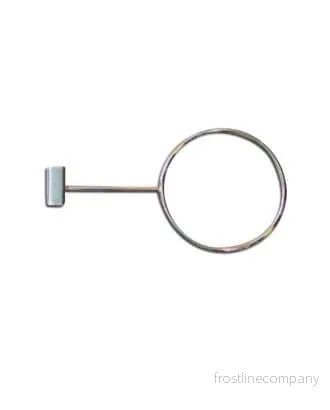 Ring för kundvagnar. Krom, multifästen - 12 mm