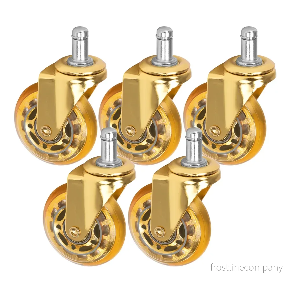 Hjulsats Taburett Roll Speed Guld 5 st. Hjulsats Taburett Roll Speed Guld 5 st.