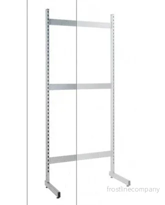 L-stolpe, vit, fot 45 cm, 210 cm