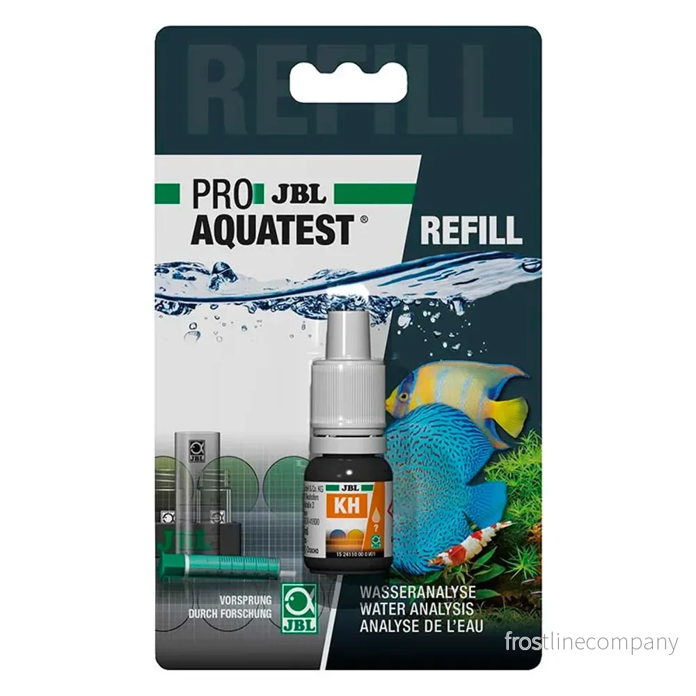 JBL ProAquaTest KH Karbonat Refill – Reagens till KH-dropptest (ca.50–100 tester)
