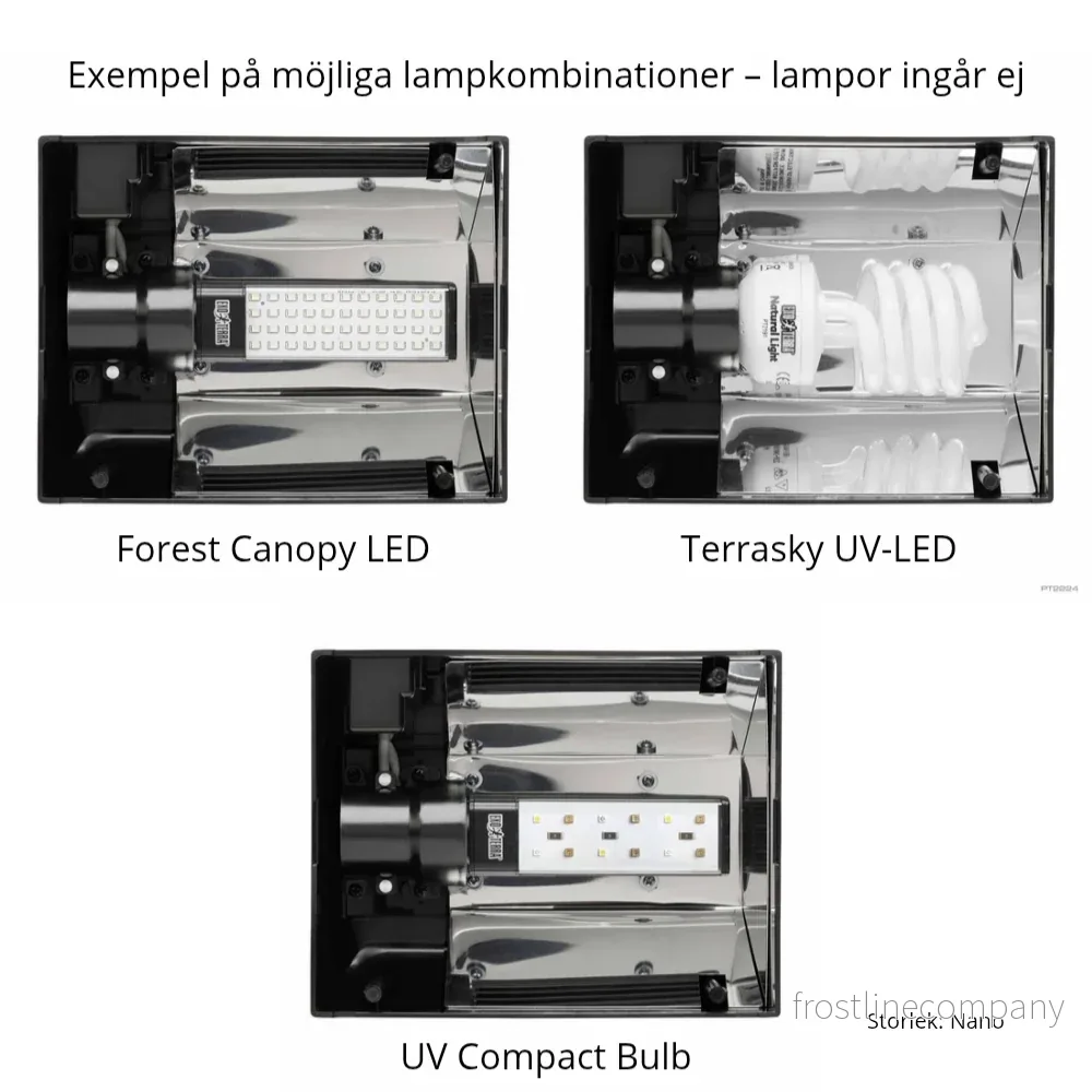 Exo Terra Compact Top – Terrariebelysning för LED & kompaktlysrör - Bild 2