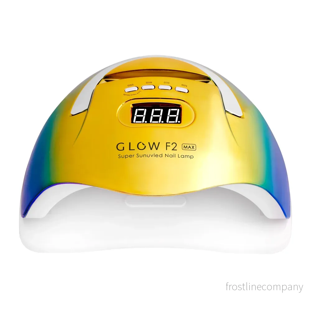 Glow F2 UV LED Nagellampa 220W - Guld/Blå - Bild 3