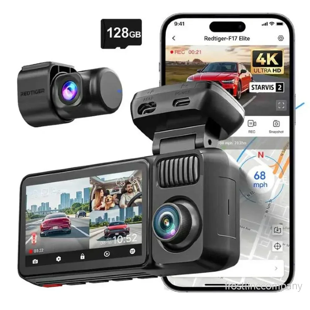 Redtiger F17 Elite 3CH 4K Wifi GPS 128gb dashcam - Bild 2