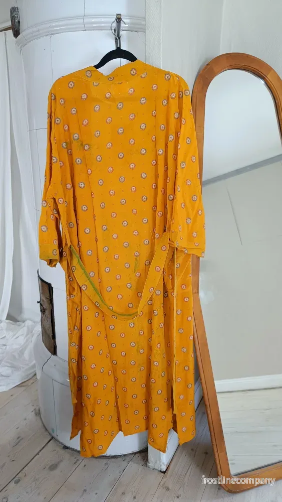 Lång kimono med fickor - vintage silke nr 10 - Bild 2