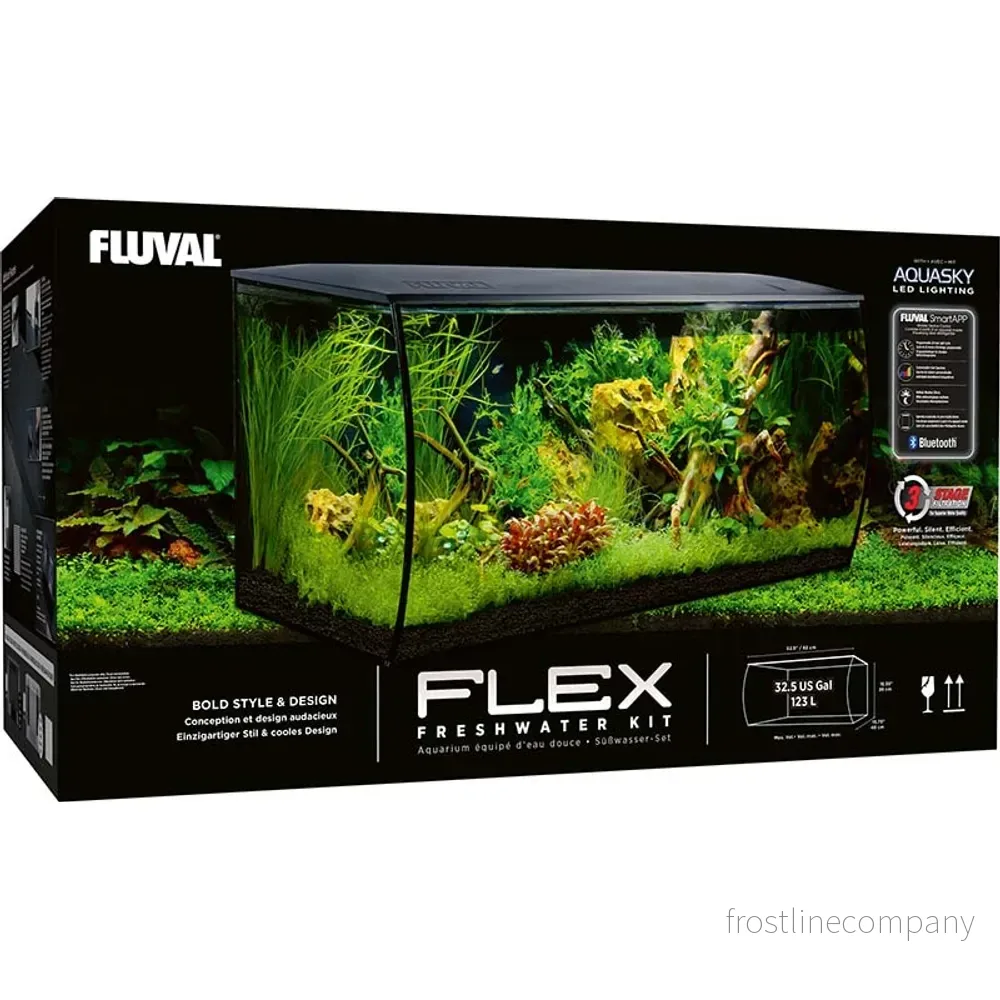 Fluval Flex LED 123L akvarium – 82×40×39cm - Bild 3