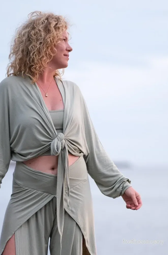 Yoga Wrap top bambu/bomull