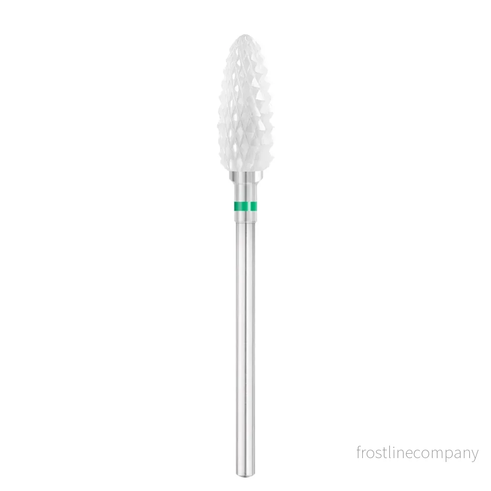 Exo 230 Keramisk Fräsbit för Nagelfräs Oval Rund ⌀6/14.5 mm – Grov