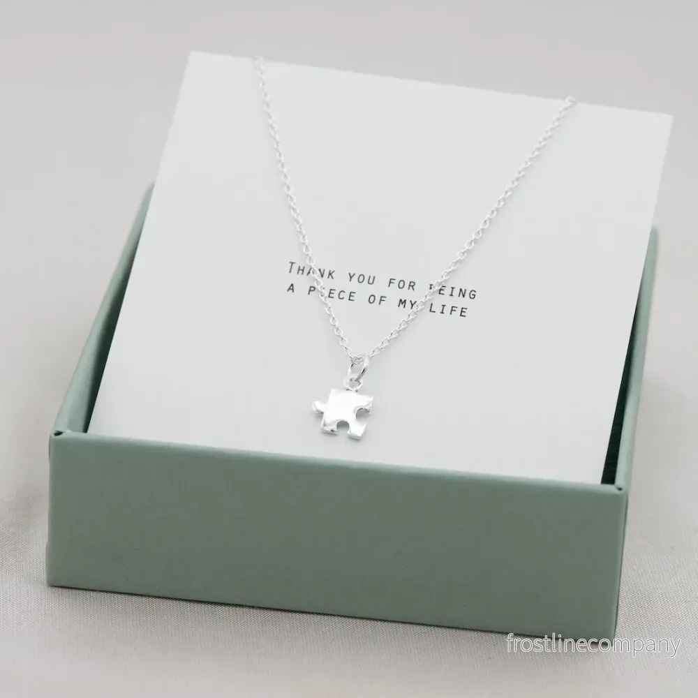Silverhalsband liten pusselbit - Bild 2