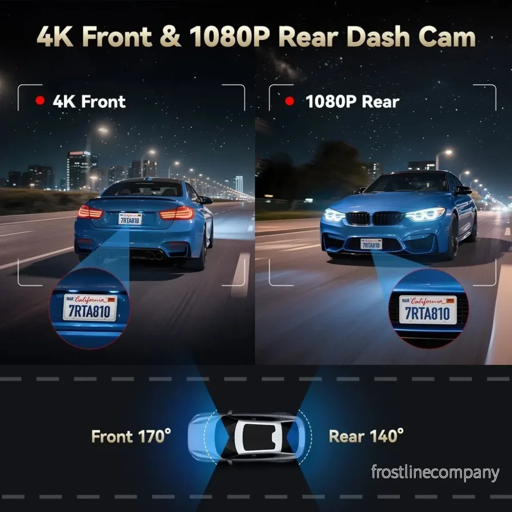 Redtiger A8 2CH 4K Touch wifi GPS 64 GB dashcam - Bild 3