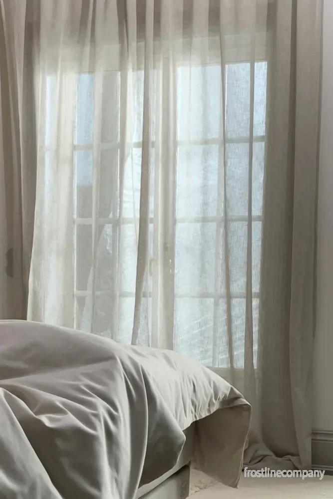 Drape 03 / Custom Made Curtain with natural look and linen feel. / White Drape 03 / Custom Made Curtain with natural look and linen feel. / White