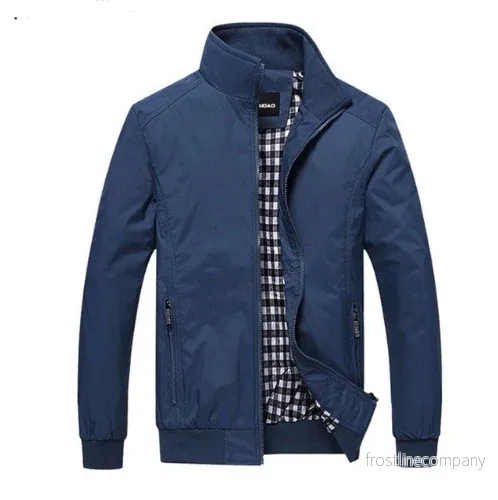 Herrjacka Casual – Bomberjacka med Rutigt Foder – Ytterkläder Herr – M-5XL