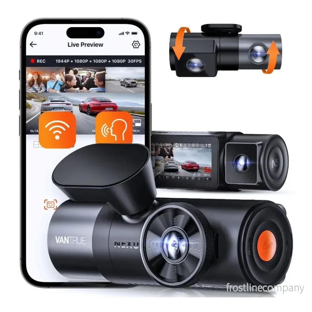 Vantrue N5 2K QuadHD 4CH Wifi GPS 360-graders dashcam Vantrue N5 2K QuadHD 4CH Wifi GPS 360-graders dashcam