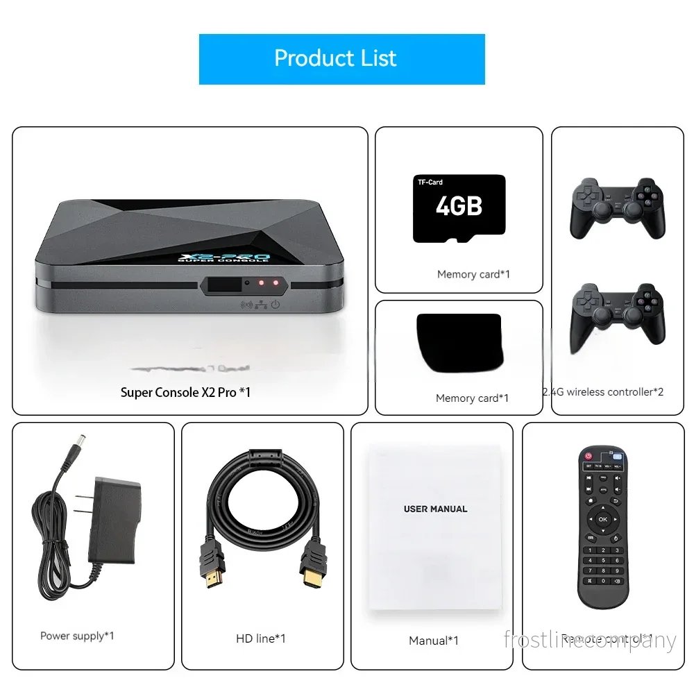 X2-Pro 4K Retro Spelkonsol / TV-Box med 3 System - Bild 3